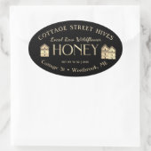 Fleur sauvage local brut ruches Étiquette de miel (Sac)