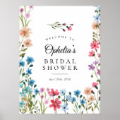 Fleur sauvage Love Bloom Fête des mariées Affiche  (Devant)