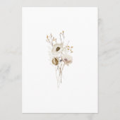 Fleur sauvage lunatique | Carte de conseil Mariage (Dos)