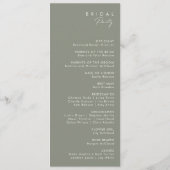 Fleur sauvage lunatique | Programme de mariage ivo (Dos)