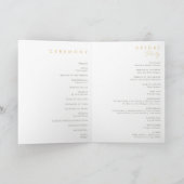 Fleur sauvage lunatique | Programme de mariage pli (Intérieur)