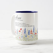Fleur sauvage Mama Mug - Cadeau de la Fête des Mèr (Devant gauche)