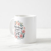 Fleur sauvage Mama Mug | Coupe Florale Grace & Gri (Devant gauche)