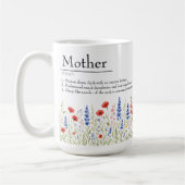 Fleur sauvage Mama Mug - Drôle cadeau de fête des  (Gauche)