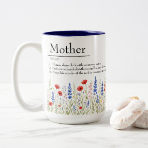 Fleur sauvage Mama Mug - Drôle cadeau de fête des 