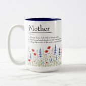 Fleur sauvage Mama Mug - Drôle cadeau de fête des  (Gauche)