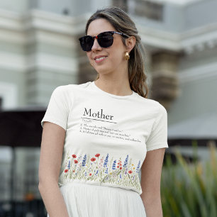 Fleur sauvage Mama - T-shirt de la Fête des Mères 
