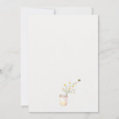 Fleur sauvage Mama to Bee baby shower invitation (Dos)