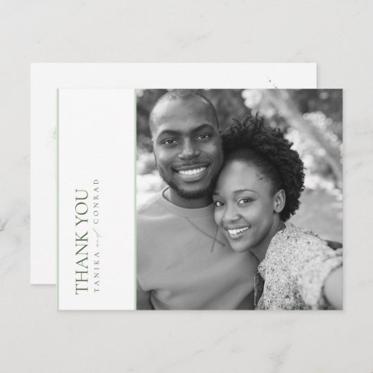 Fleur sauvage Mariage Aquarelle Merci Fsa ID954 (Devant / Derrière)