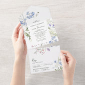 Fleur sauvage mariage D'Été Tout En Un Invitation (Déchirure)