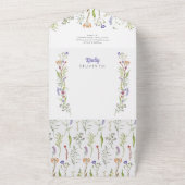 Fleur sauvage mariage Floral Dark Invitation & RSV (Dehors)