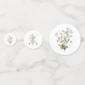 Fleur sauvage Mariage Table Confetti Floral Whimsi (Devant)