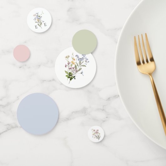 Fleur sauvage Mariage Table Confetti Floral Whimsi (Groupe)