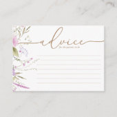 Fleur sauvage Meadow | Carte Baby shower (Devant)