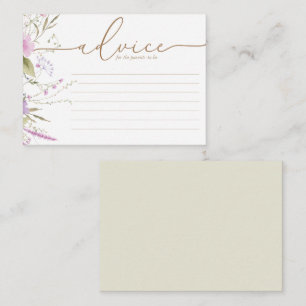 Fleur sauvage Meadow   Carte Baby shower