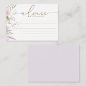 Fleur sauvage Meadow | Carte Baby shower (Devant / Derrière)