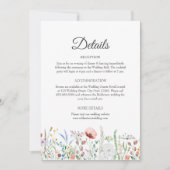 Fleur sauvage Meadow Mariage Détails Carte de boît (Devant)
