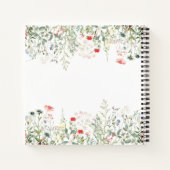 Fleur sauvage Meadow Mariage Livre d'invité (Dos)