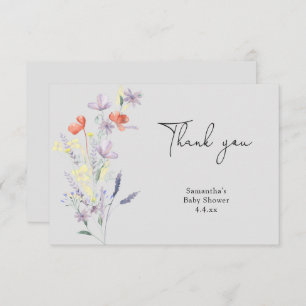 Fleur sauvage merci baby shower