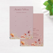 Fleur sauvage moderne élégant 3 oreille carte d'af (Bureau)