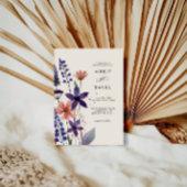 Fleur sauvage moderne violet jardin Invitation de