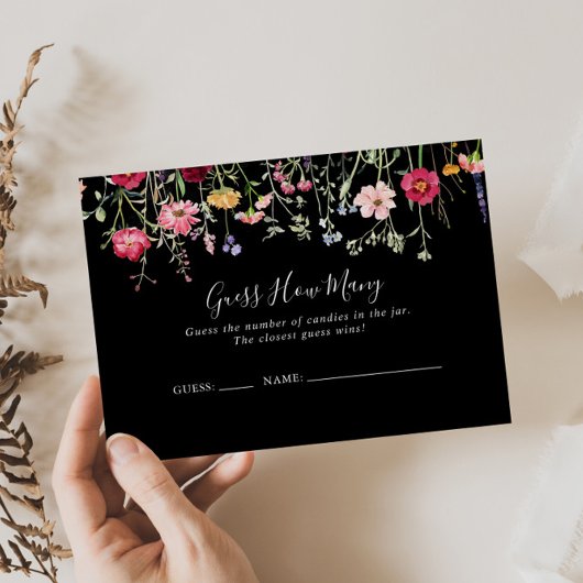 Fleur sauvage Multicolor Devinez Combien De Carte