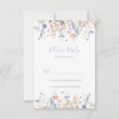 Fleur sauvage multicouleur d'été RSVP (Devant)