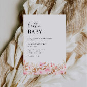 Fleur sauvage Oh Baby shower Modèle Invitation