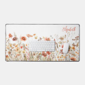 Fleur sauvage orange aquarelle (Clavier et souris)