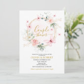 Fleur sauvage papillon Couple Showcase invitation (Debout devant)