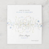 Fleur sauvage Périwinkle Menu Option Numéro de tab (Extérieur déplié)