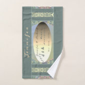 Fleur sauvage personnalisé Mariage Anniversaire Se (Serviette à main)