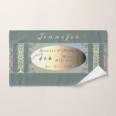 Fleur sauvage personnalisé Mariage Anniversaire Se (Serviette à main)