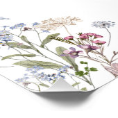 Fleur sauvage Photo 70e anniversaire Affiche de bi (Coin)