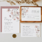 Fleur sauvage Photo Enregistrer la date Faire-part