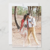 Fleur sauvage Photo Faire-part de mariage en terre (Dos)