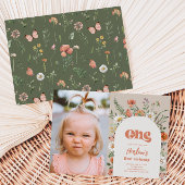 Fleur sauvage Photo Invitation d'anniversaire