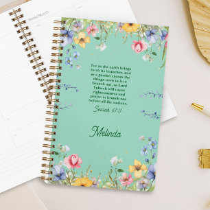 Fleur sauvage Printemps Jardin Bible Verse personn