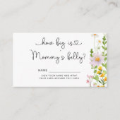 Fleur sauvage quelle est la taille de la carte de  (Devant)