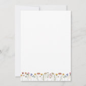 Fleur sauvage qui connaît maman Baby shower carte  (Dos)