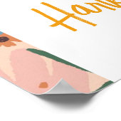 Fleur sauvage rétros 1er anniversaire Affiche de b (Coin)