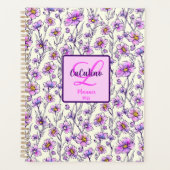 Fleur sauvage rose violet design floral (Devant)