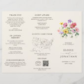 Fleur sauvage Rustic Chic Floral Boho programme de (Devant)