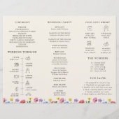 Fleur sauvage Rustic Chic Floral Boho programme de (Dos)