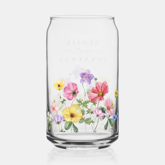 Fleur sauvage Rustic Chic Floral Mariage campagnar (Verso)