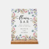 Fleur sauvage Rustique Floral Mariage barre de fle (Recto)