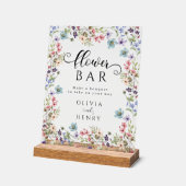 Fleur sauvage Rustique Floral Mariage barre de fle (Angle)