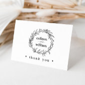 Fleur sauvage rustique Folk Floral Mariage Merci