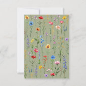 Fleur sauvage Sage Green Baby dans le Carte de rem (Dos)