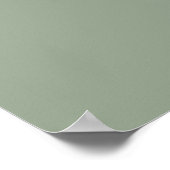 Fleur sauvage Sage Green Boho Mariage Affiche de b (Coin)